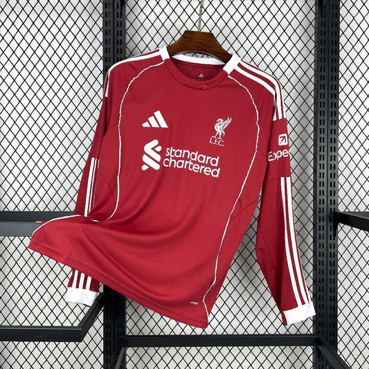 Liverpool 2025/26 Home manga larga