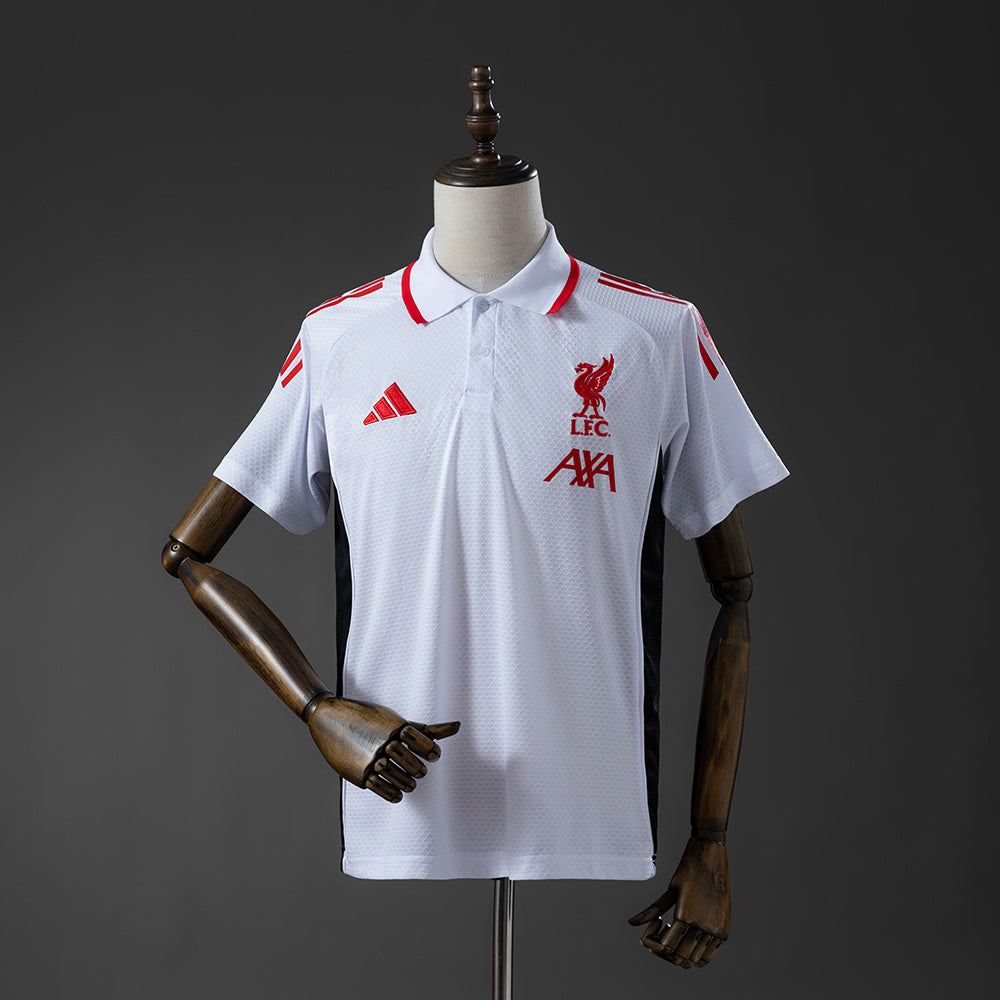 Liverpool 2025/26 Polo Blanco
