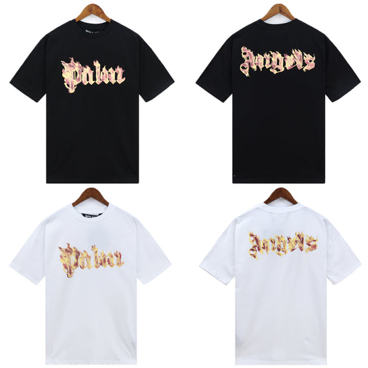 Camiseta Palm Angels Fire Letras