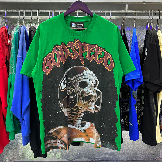 Camiseta Godspeed baseball verde