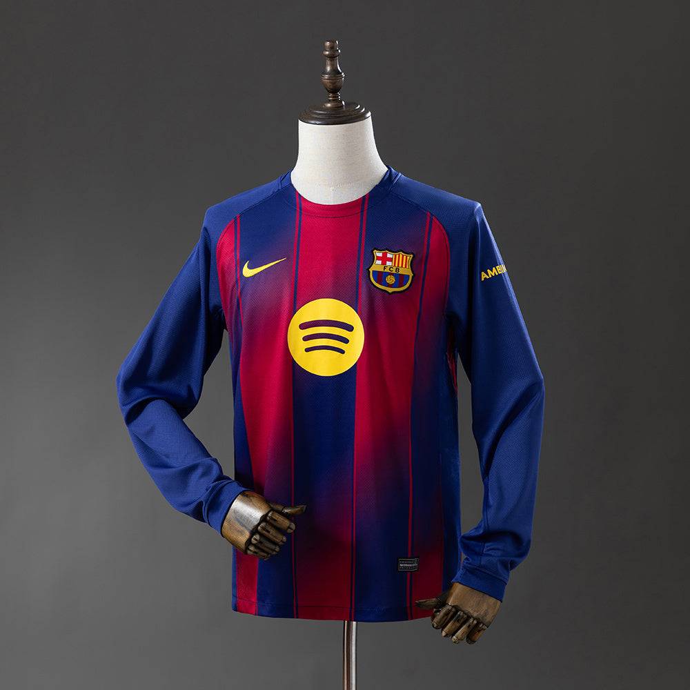 Fútbol Club Barcelona 2025/26 Home Fan Version Manga Larga