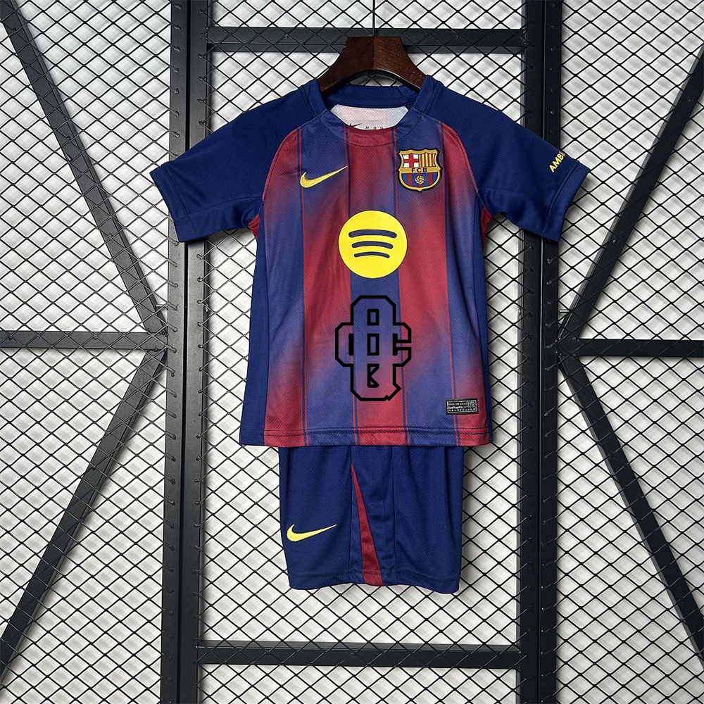 Fútbol Club Barcelona 2025/26 Home x Quevedo Tour 2025 Kids Version