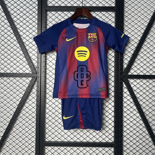 Fútbol Club Barcelona 2025/26 Home x Quevedo Tour 2025 Kids Version