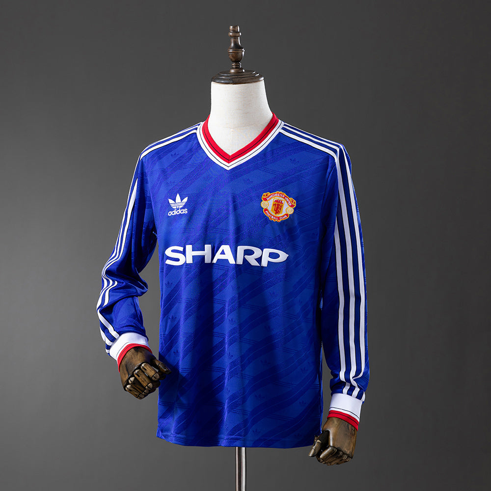 Manchester United retro 1986/88 Third Manga Larga