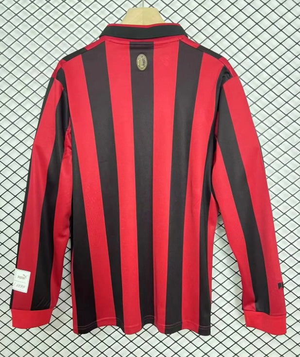 AC Milan manga larga retro 125th aniversario Home