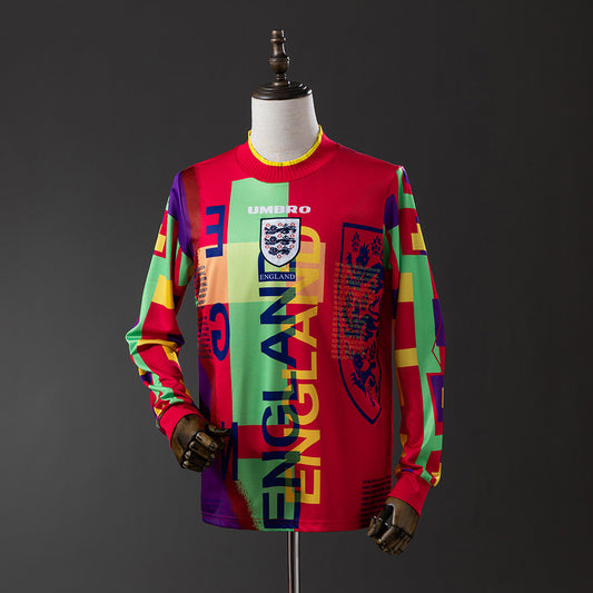 Inglaterra retro 1996 Portero Manga Larga