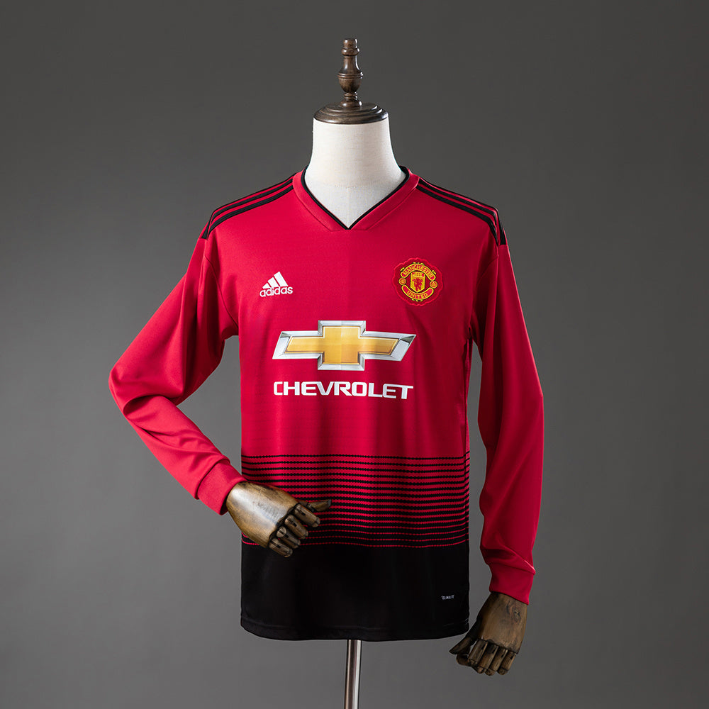 Manchester United retro 2019 Home Fan Version Manga Larga