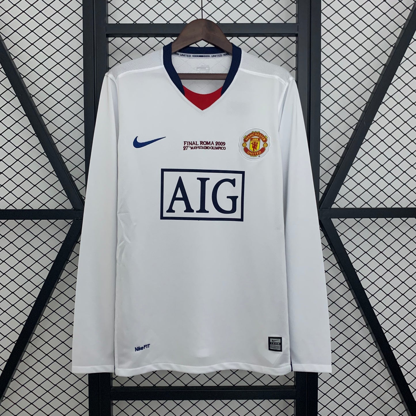 Manchester United retro 2008/09 Away Manga Larga