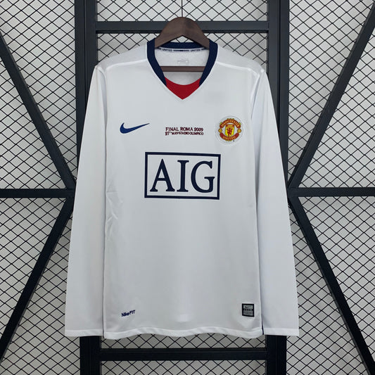 Manchester United retro 2008/09 Away Manga Larga