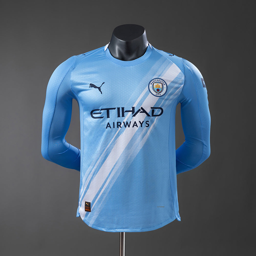 Manchester City 2025/26 Home Player Version Manga Larga