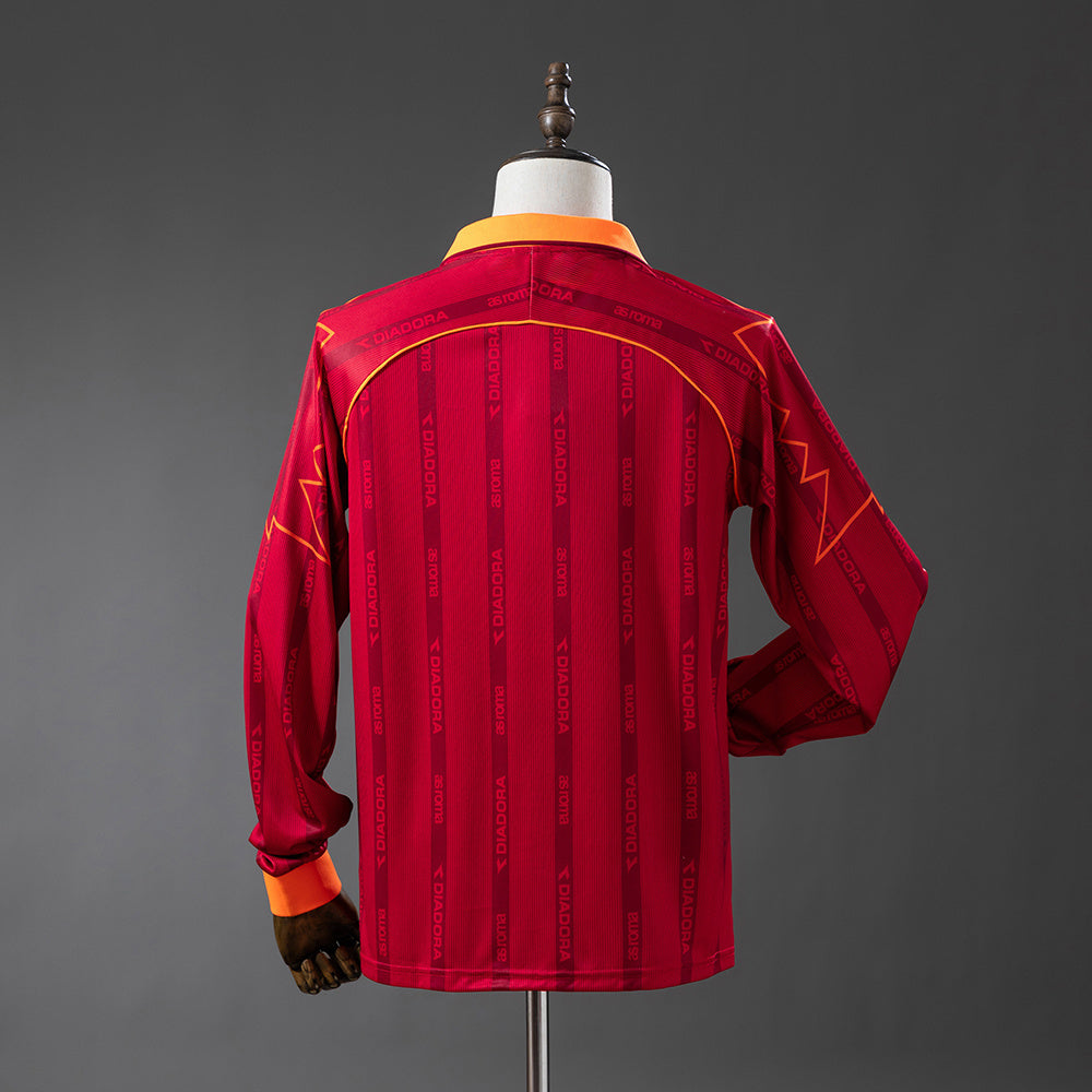 Roma retro 1999/00 Home Fan Version Manga Larga