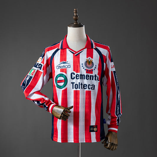 Guadalajara 1999/00 Home Retro Manga Larga