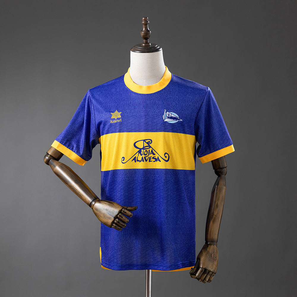 Deportivo Alavés retro 2000/01 Home (UEFA Champions League Edition) Fan Version