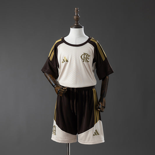 Flamengo 2026/27 Kit Niños Training Marrón