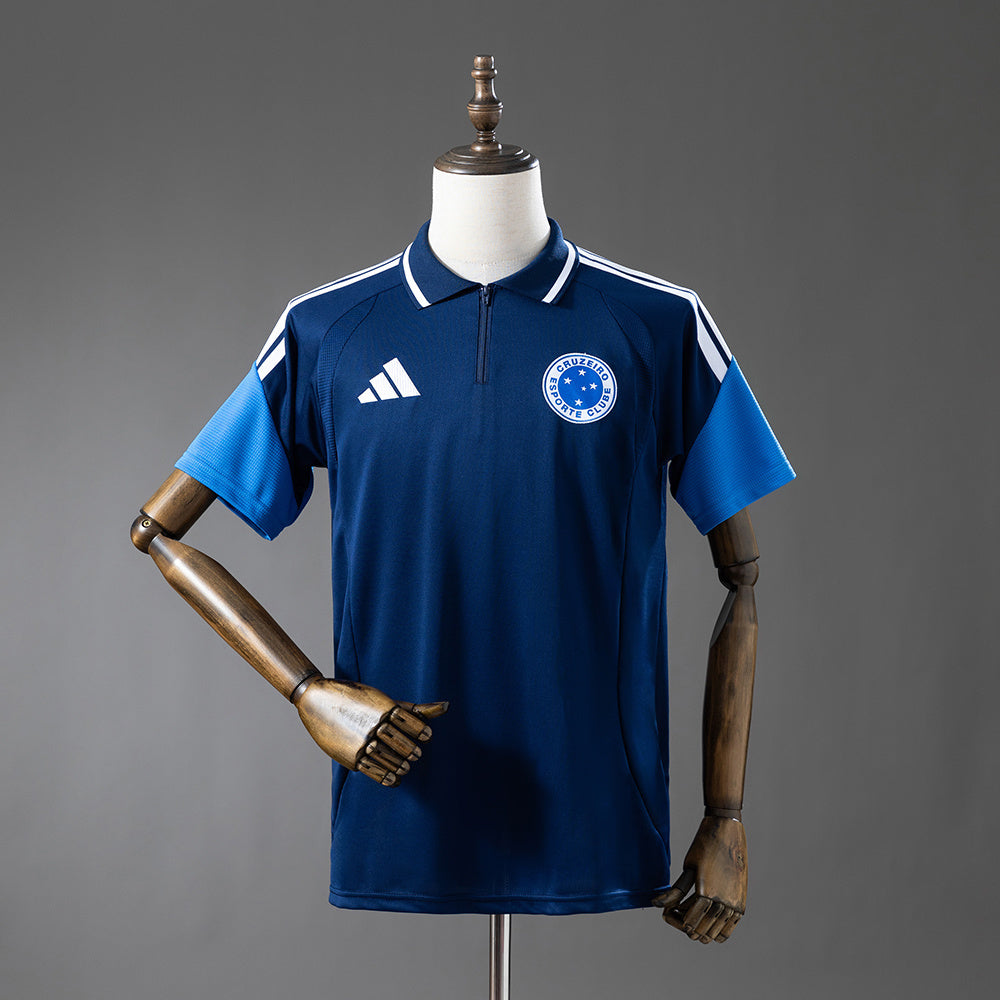 Cruzeiro 2026/27 Training Polo Azul Oscuro