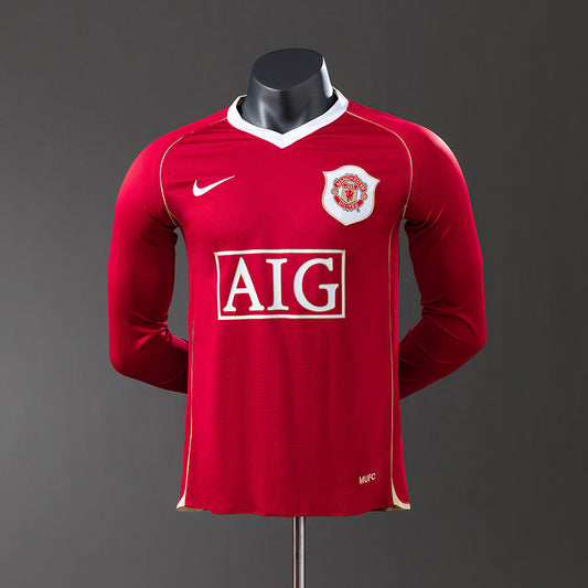 Manchester United retro 2006/07 Home Manga Larga