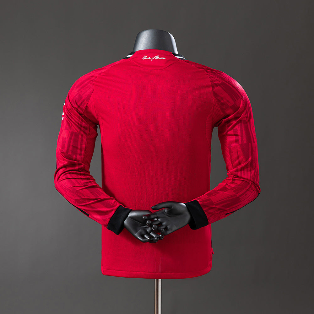 Manchester United 2025/26 Home Manga Larga - Versión Jugador