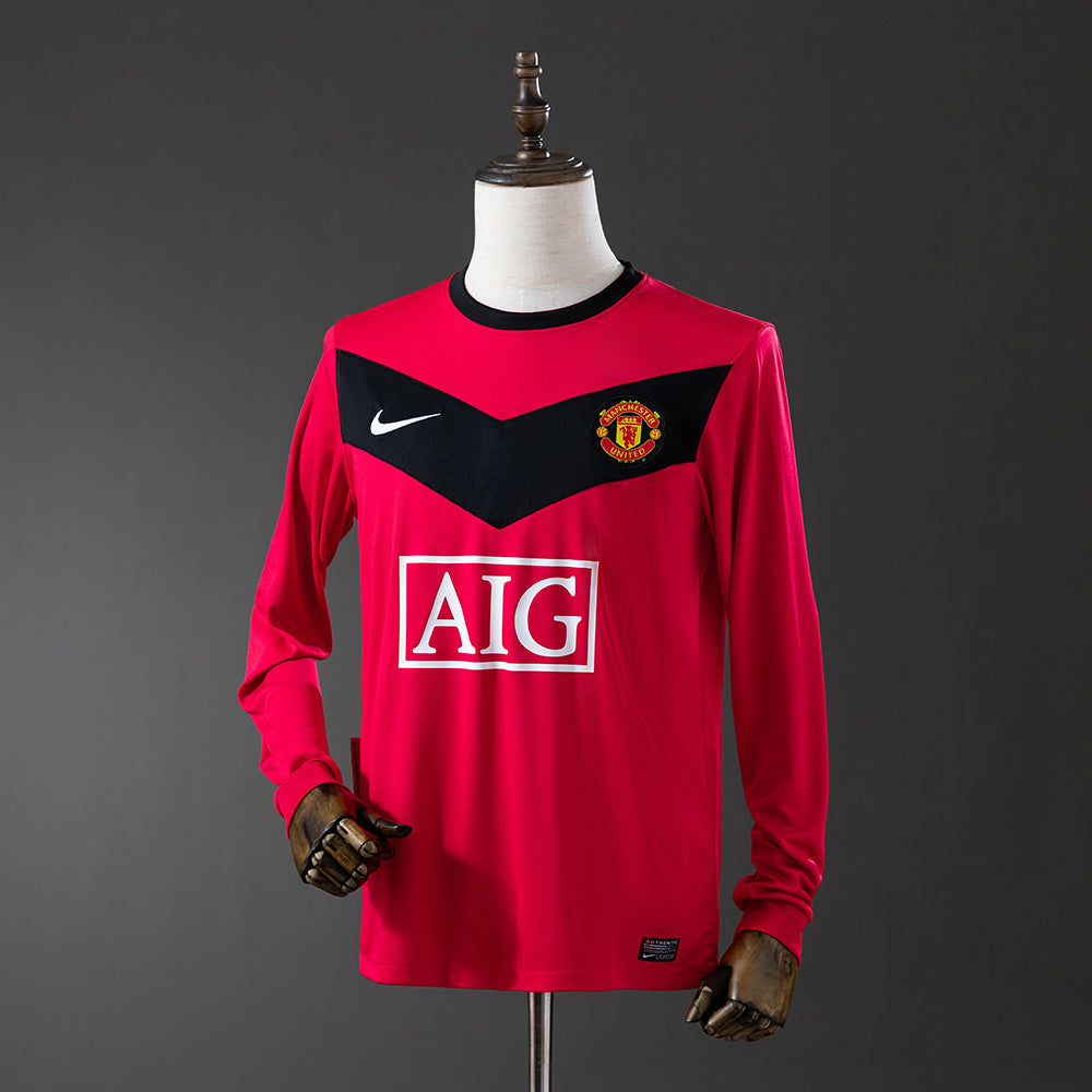 Manchester United retro 2010 Home Manga Larga