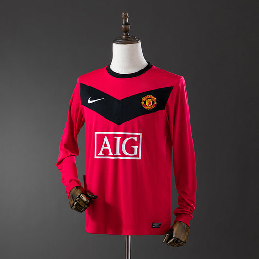 Manchester United retro 2010 Home Manga Larga
