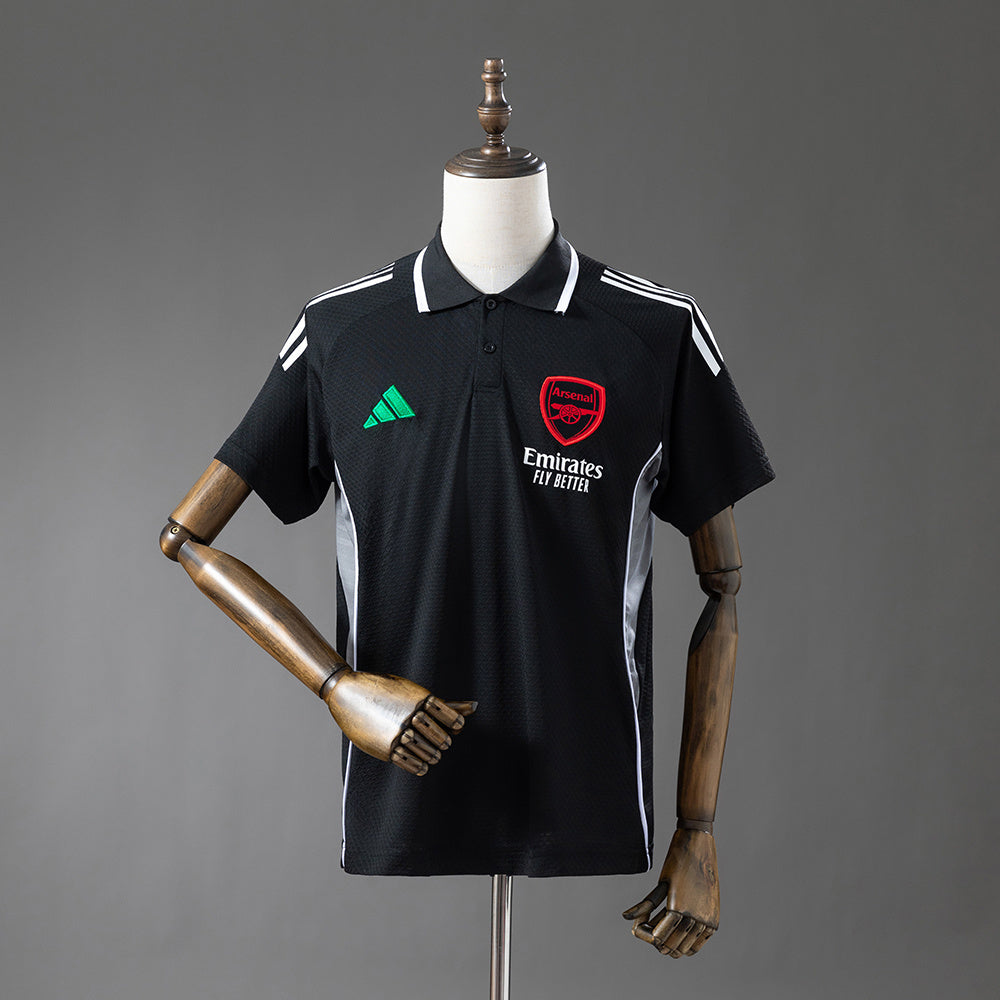 Arsenal 2025/26 Polo Negro