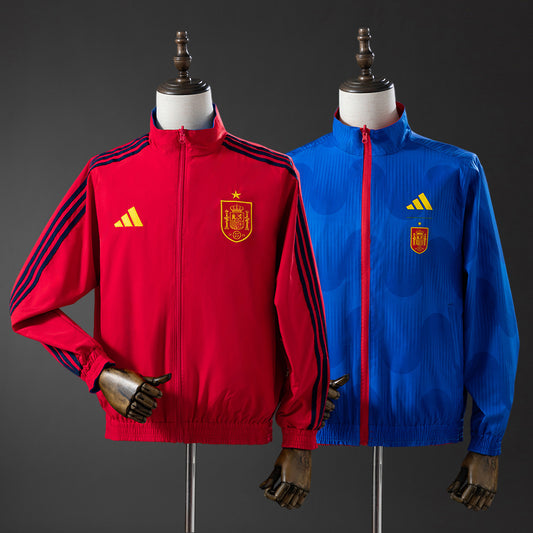 España 2026 Abrigo Reversible Rojo y Azul