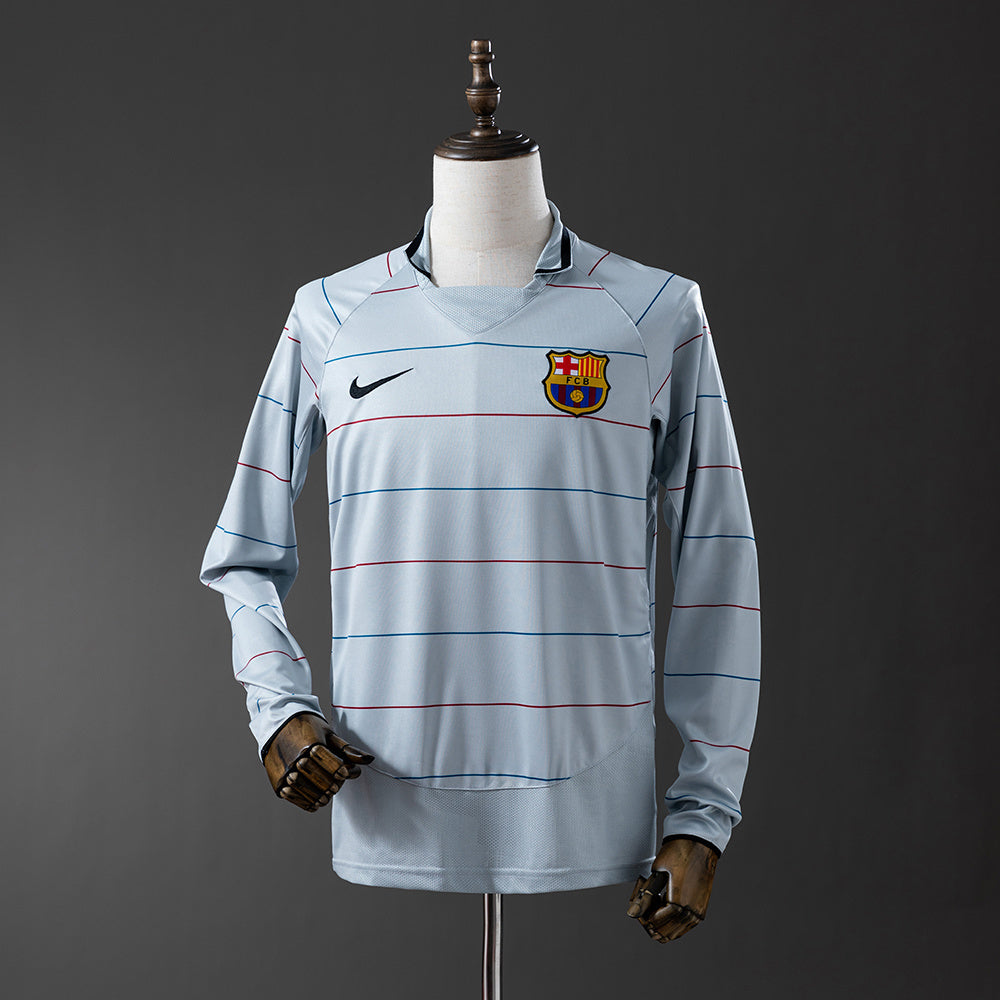 Fútbol Club Barcelona retro 2003/04 Away Manga Larga