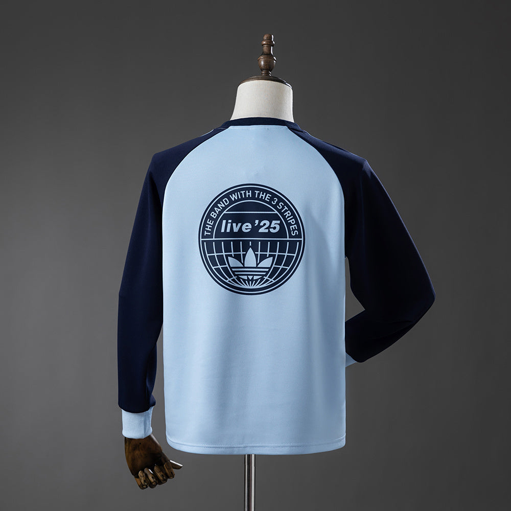 Oasis Tour Jacquard Striped Manga Larga