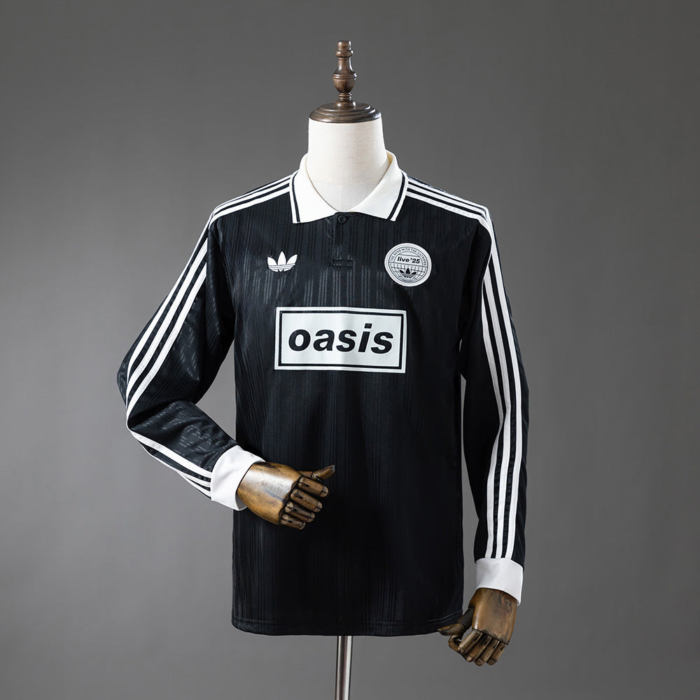 Oasis Tour Jacquard Striped Manga Larga