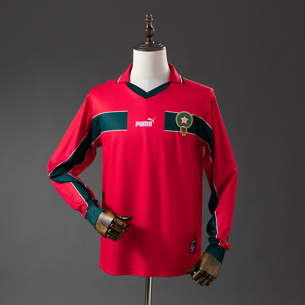 Marruecos retro 1998 Away Manga Larga Fan Version