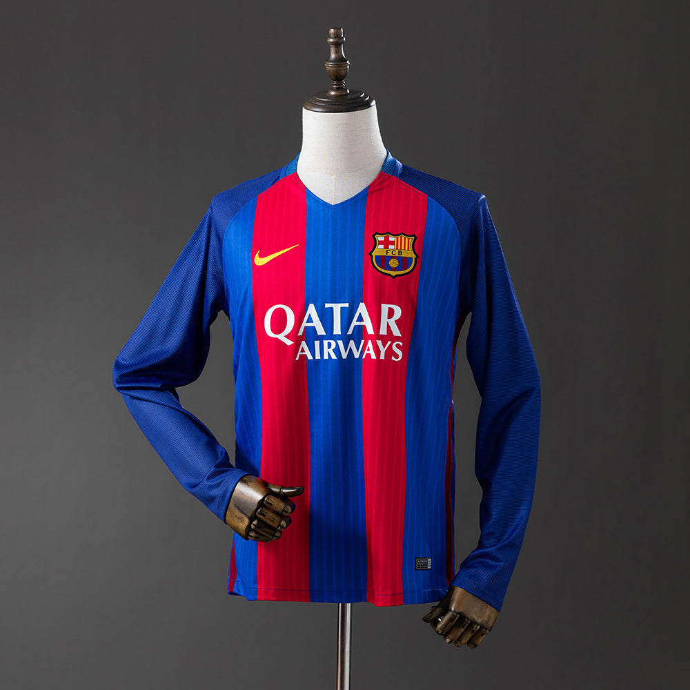 Fútbol Club Barcelona retro 2016/17 Home Manga Larga