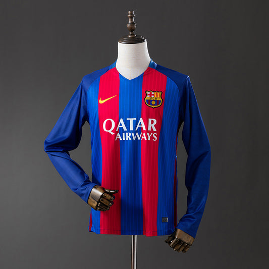 Fútbol Club Barcelona retro 2016/17 Home Manga Larga