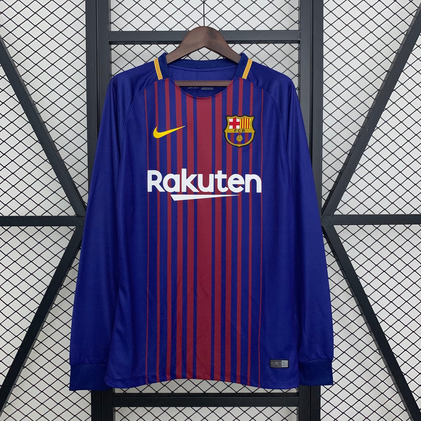 Fútbol Club Barcelona retro 2017/18 Home Manga Larga