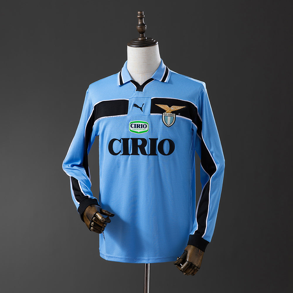 Lazio retro 1998/99 Home Manga Larga