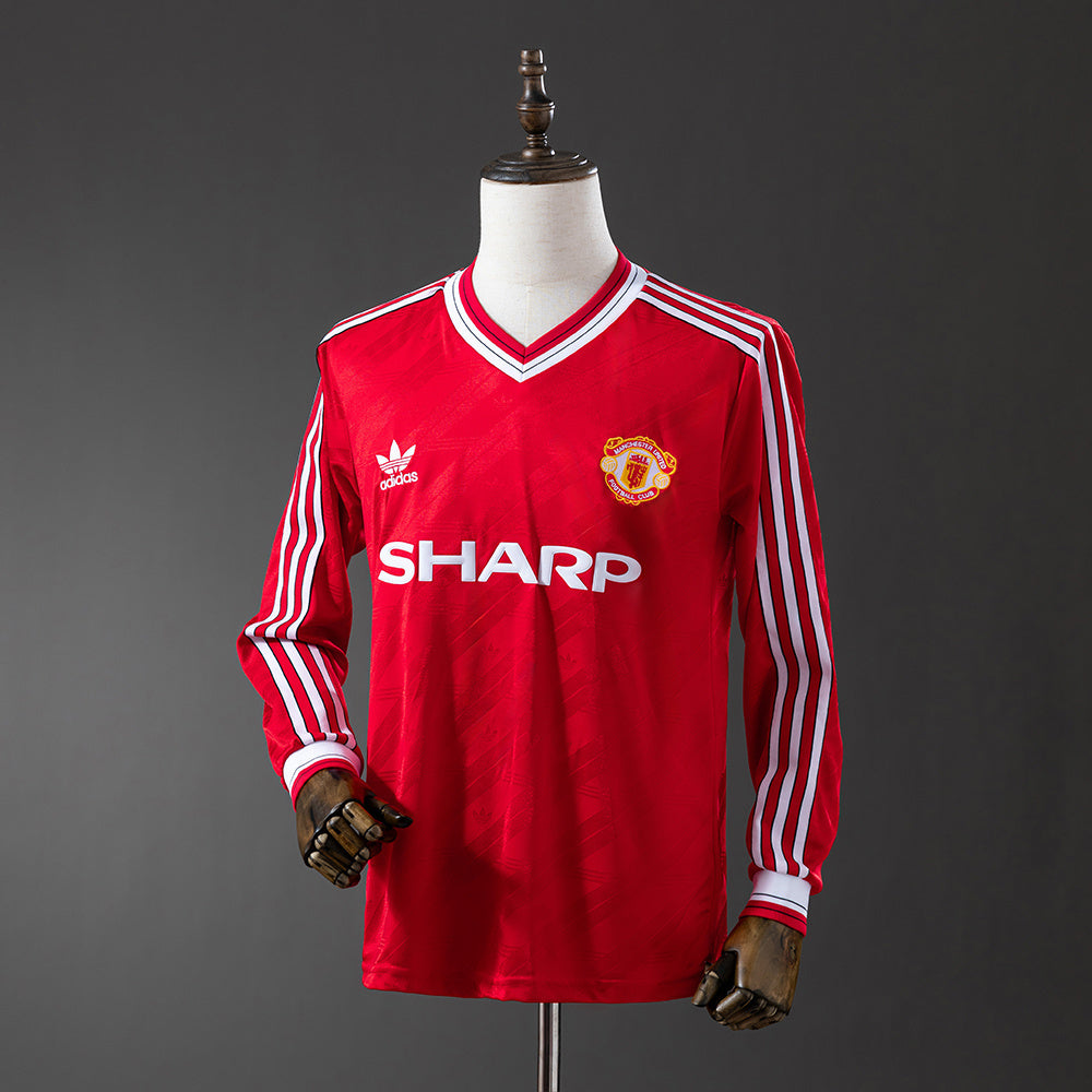 Manchester United retro 1986/88 Away Manga Larga