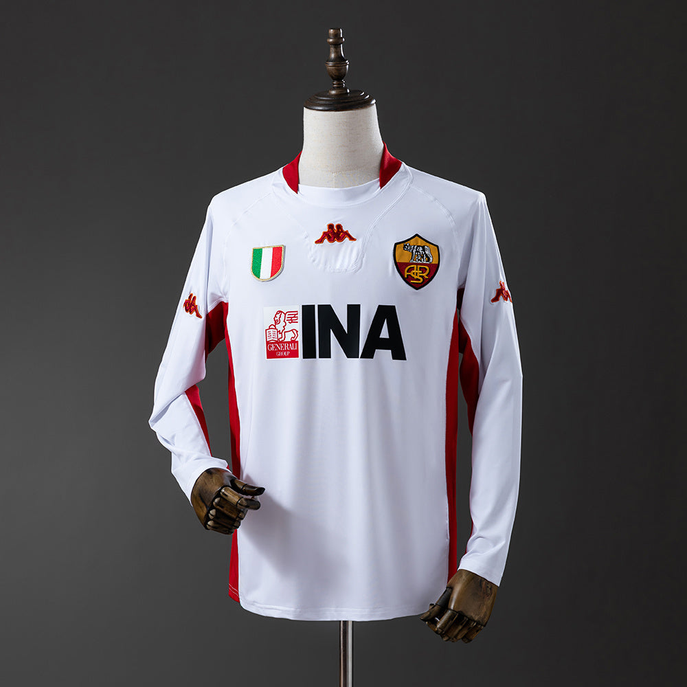 AS Roma retro 2001/02 Away Manga Larga