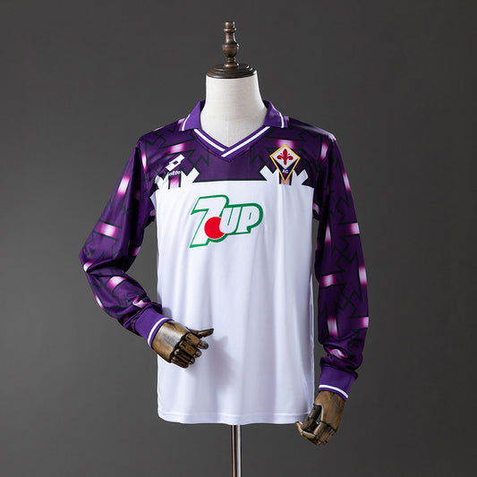 Fiorentina retro 1992/93 Away Manga Larga