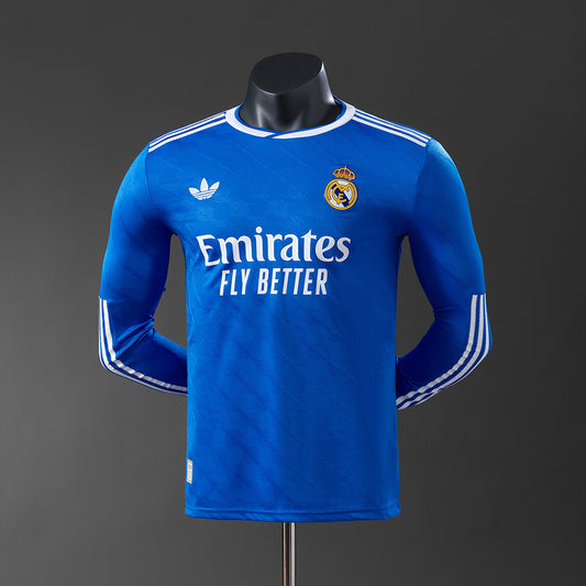 Real Madrid 2025/26 Away Player Version Manga Larga