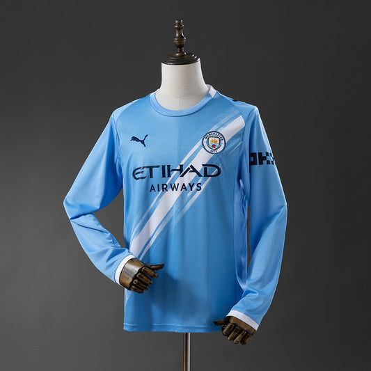 Manchester City 2025/26 Home Fan Version Manga Larga
