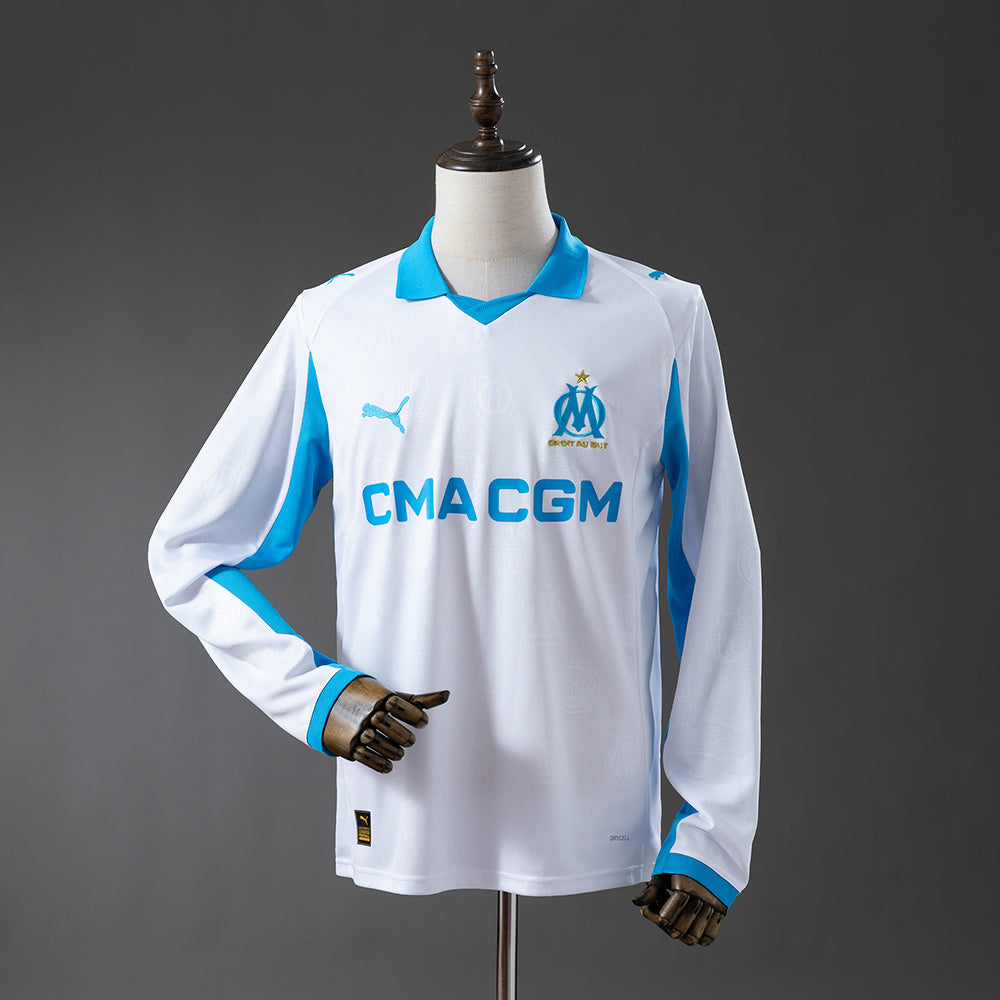 Marsella 2025/26 Home Manga Larga Fan Version