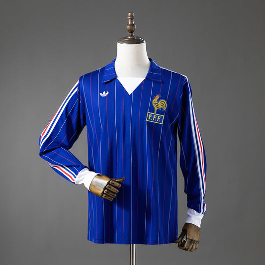France 1980/82 Home Retro Manga Larga