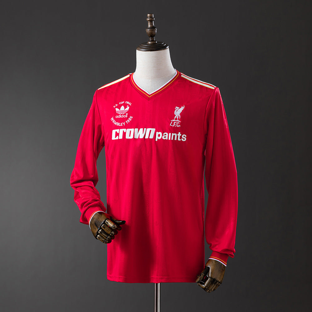Liverpool retro 1986/87 Home Manga Larga