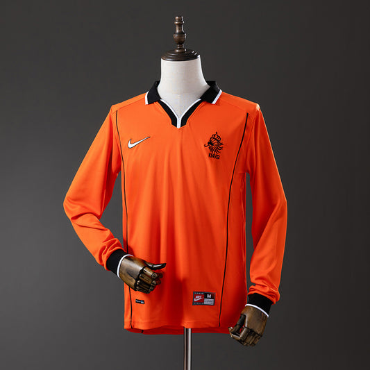 Países Bajos retro 1998 Home Manga Larga