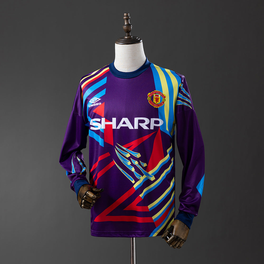 Manchester United retro 1992/94 Portero Manga Larga