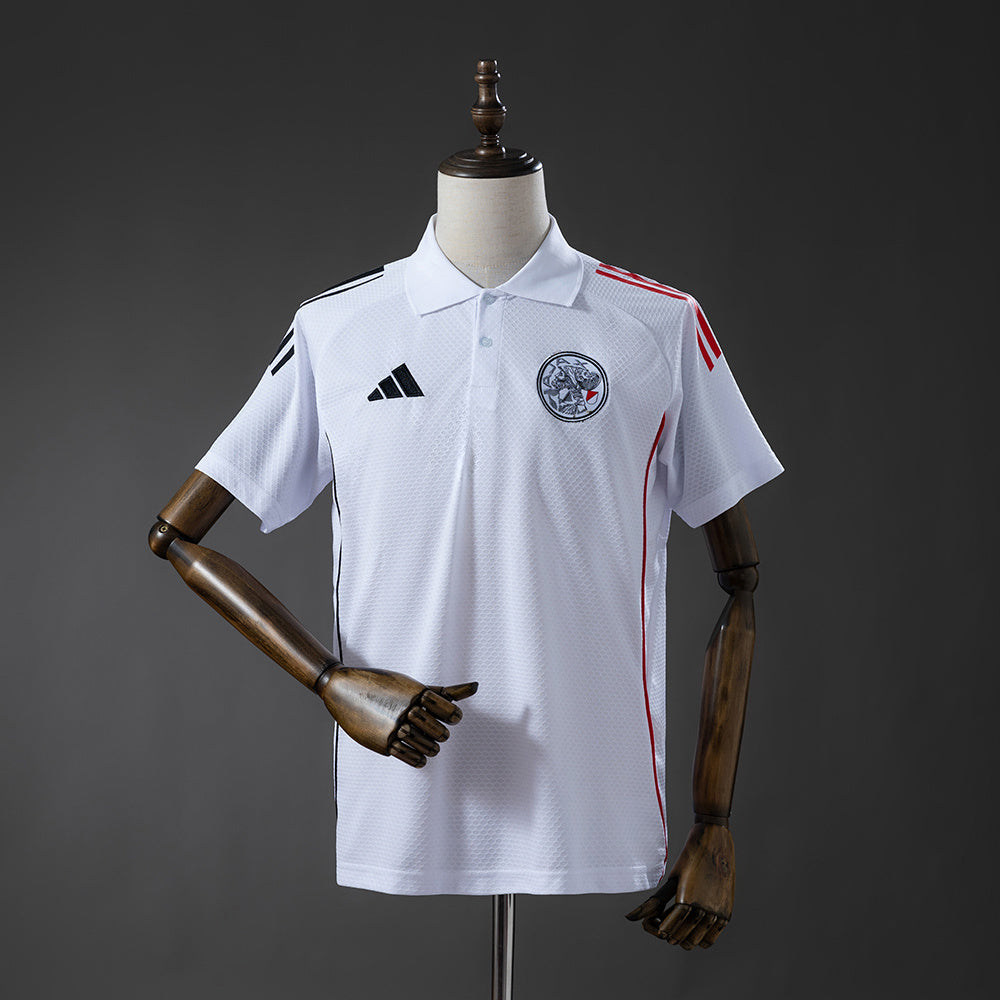 Ajax 2025/26 Polo Blanco