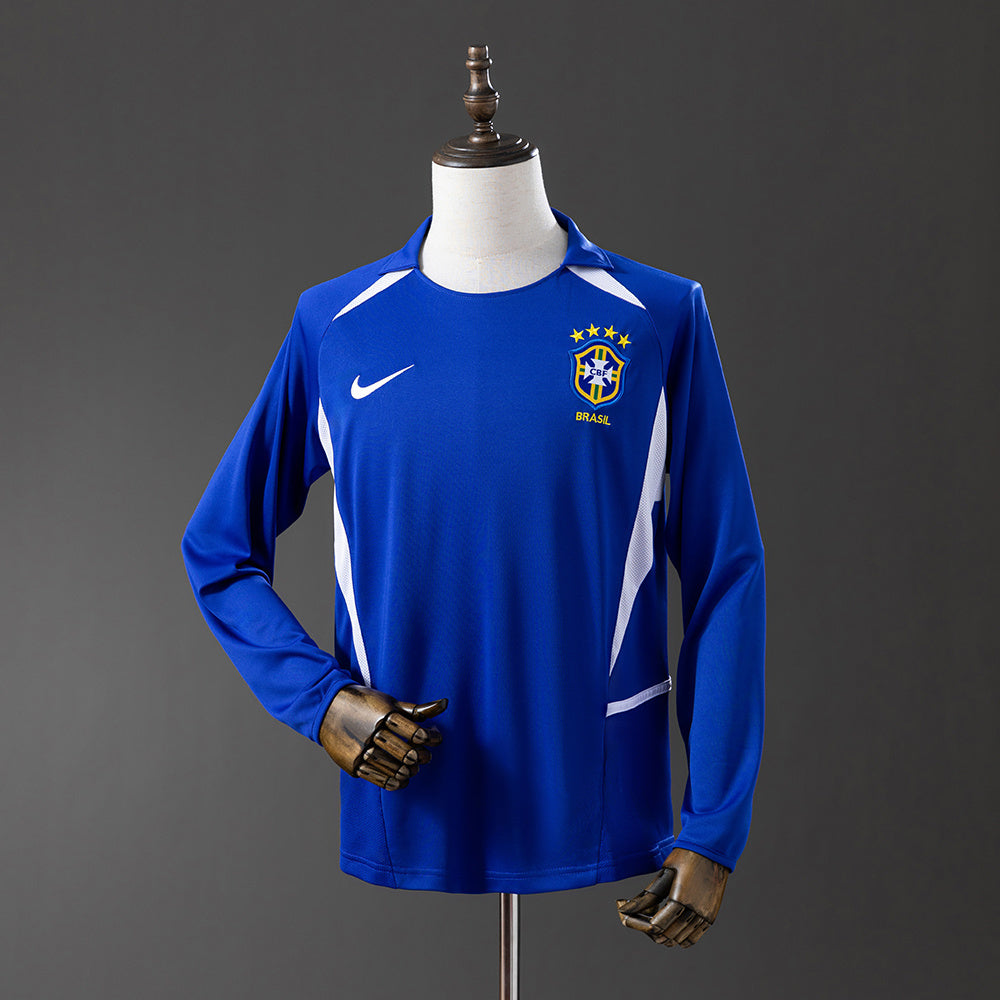 Brasil retro 2002 Away Manga Larga
