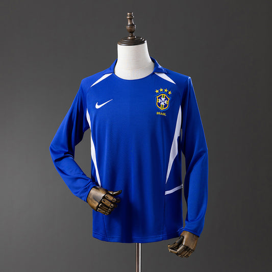Brasil retro 2002 Away Manga Larga