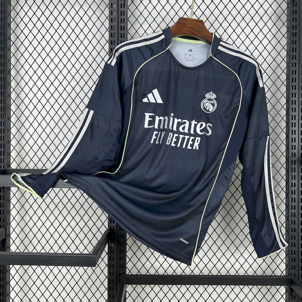Real Madrid 2025/26 Away Manga Larga