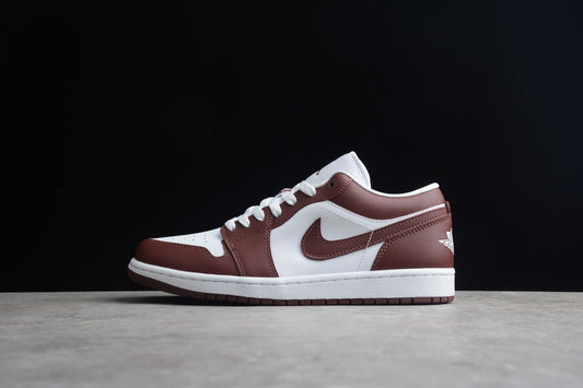 Nike Air Jordan 1 Low Marron - blanca