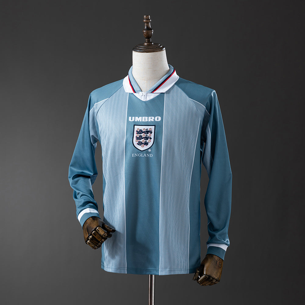 Inglaterra retro 1996 Away Manga Larga