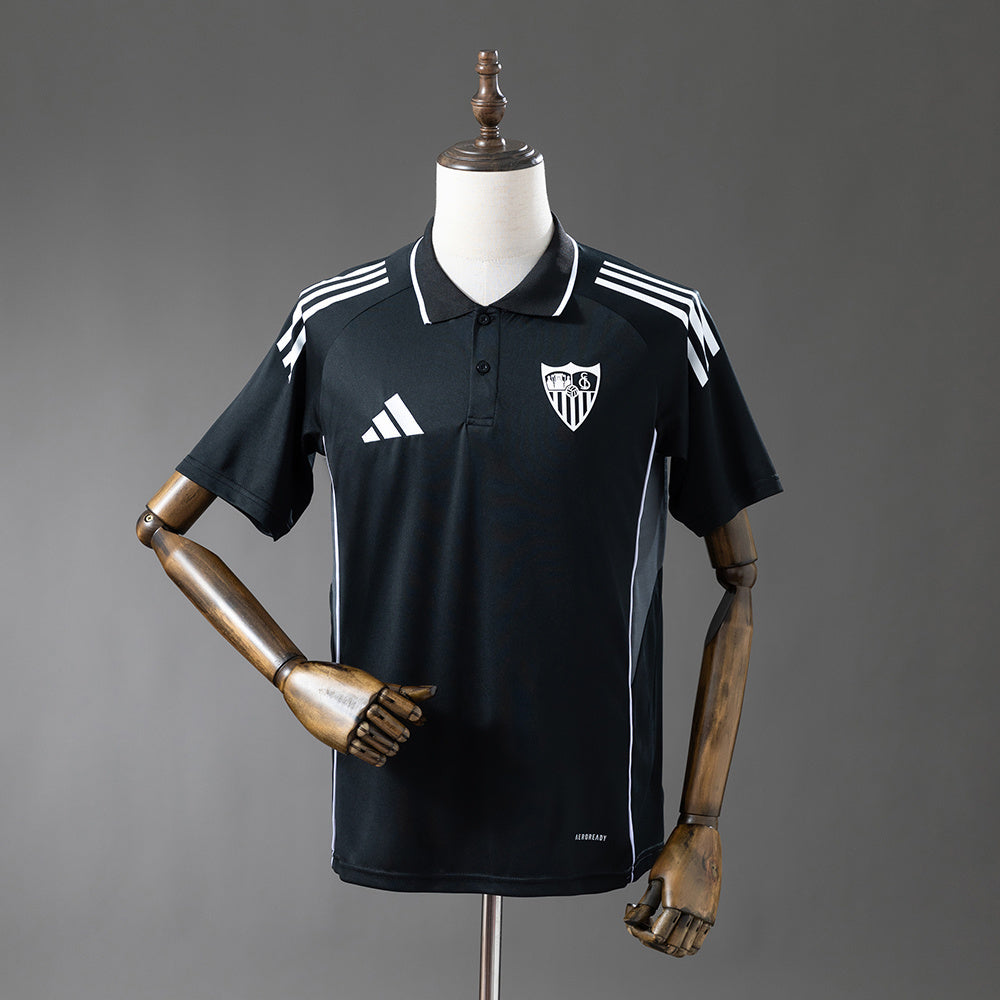 Sevilla 2025/26 Polo Negro Fan Version
